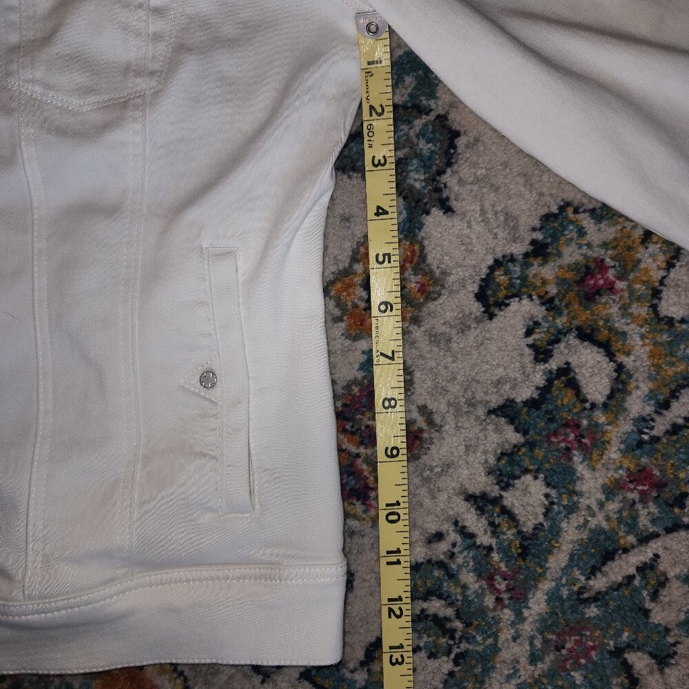 Liverpool Kolten Women's White Denim Jacket – Size Large - Picture 7 of 14